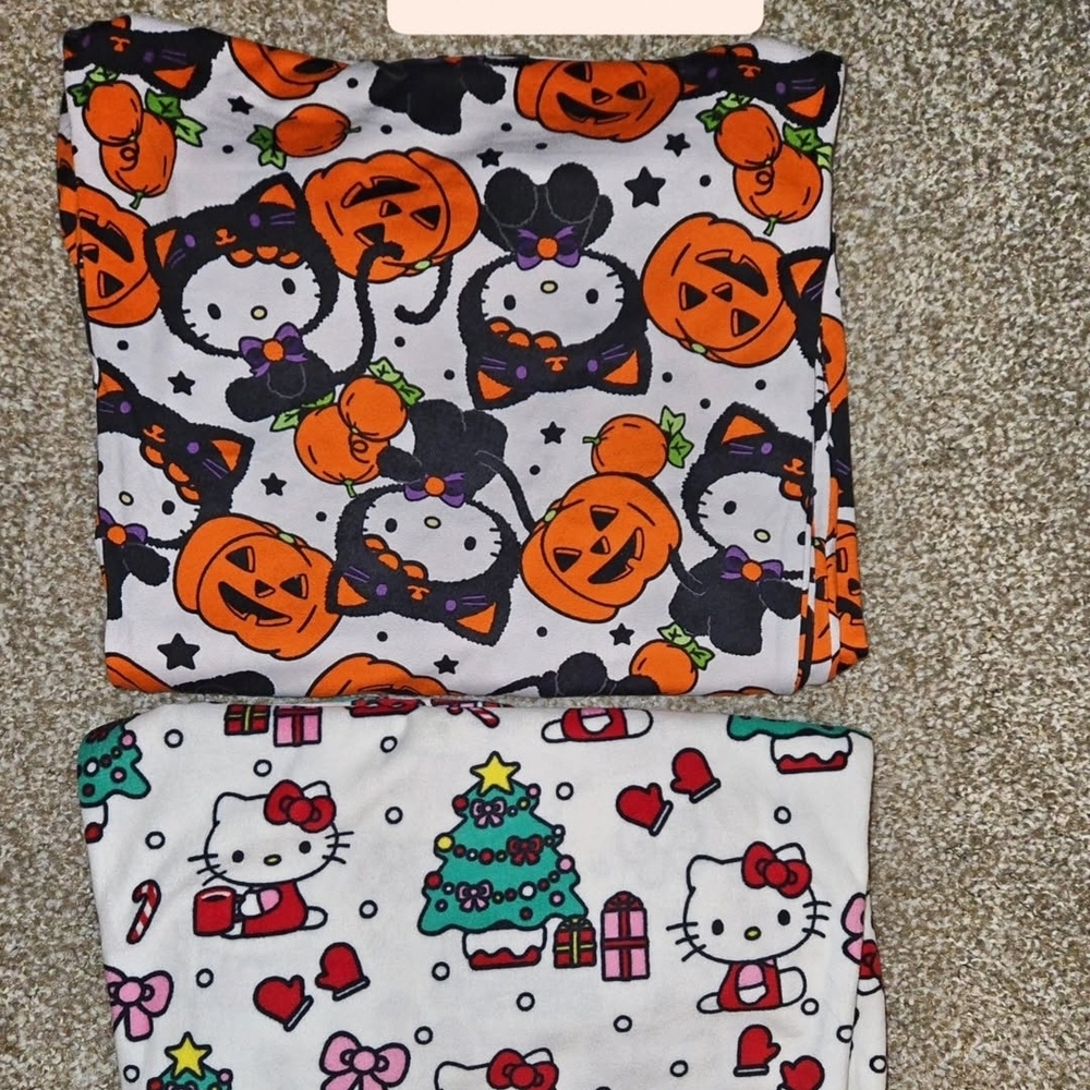 Hello Kitty Halloween And Christmas Pajama Pants